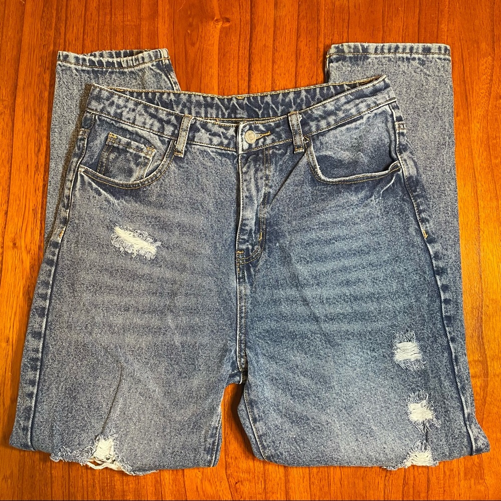 Shein distressed boyfriend jeans